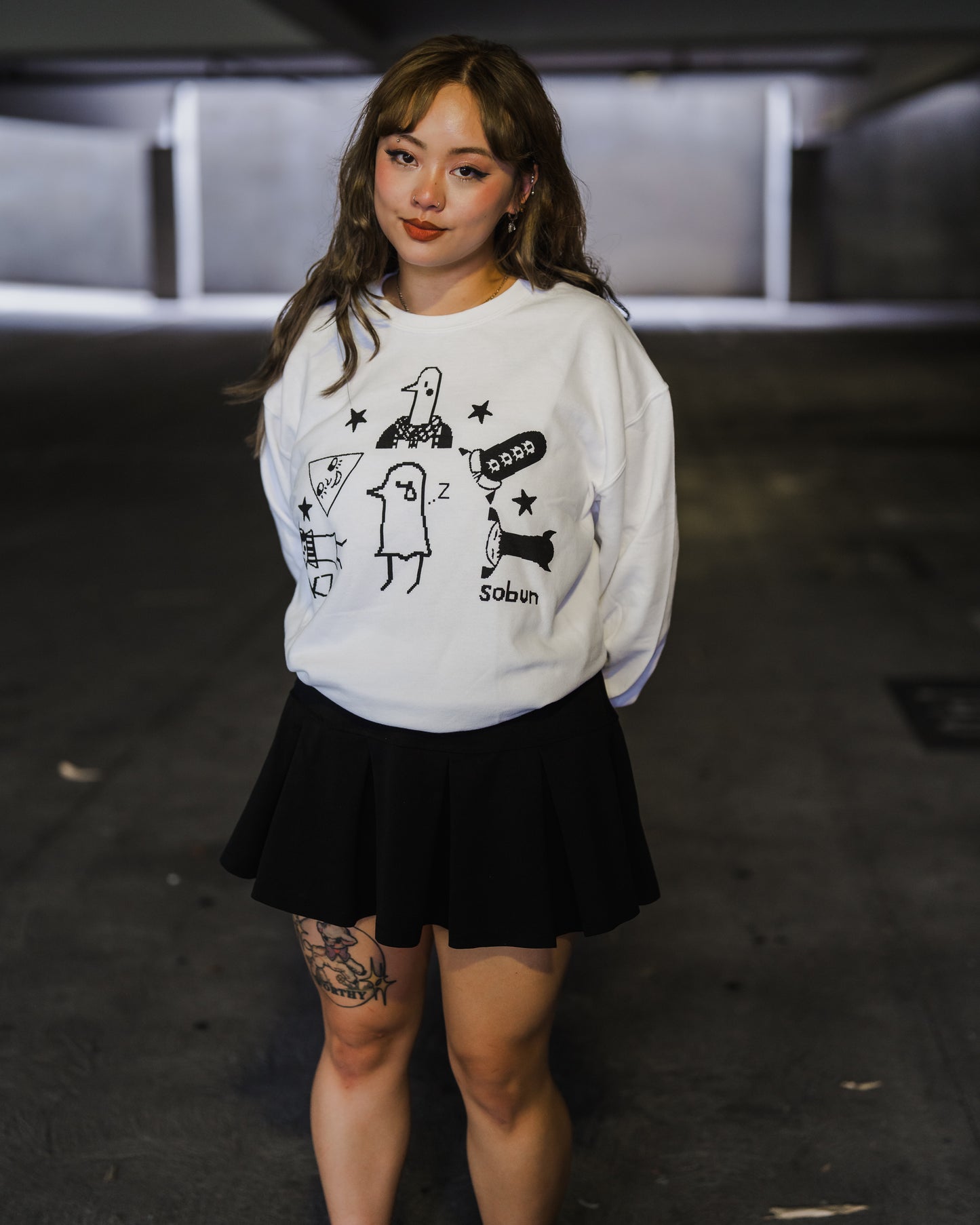 Punpun white crewneck PRE-ORDER