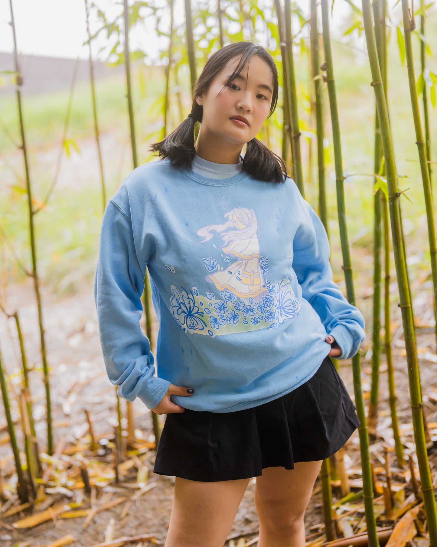 Frieren crewneck (Light blue)