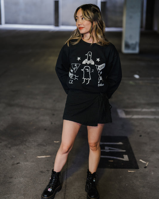 Punpun black crewneck PRE-ORDER